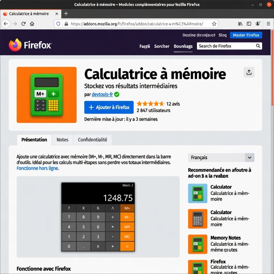 Calculatrice A Mémoire : Bien plus qu’une simple calculatrice 7 Calculatrice à Mémoire