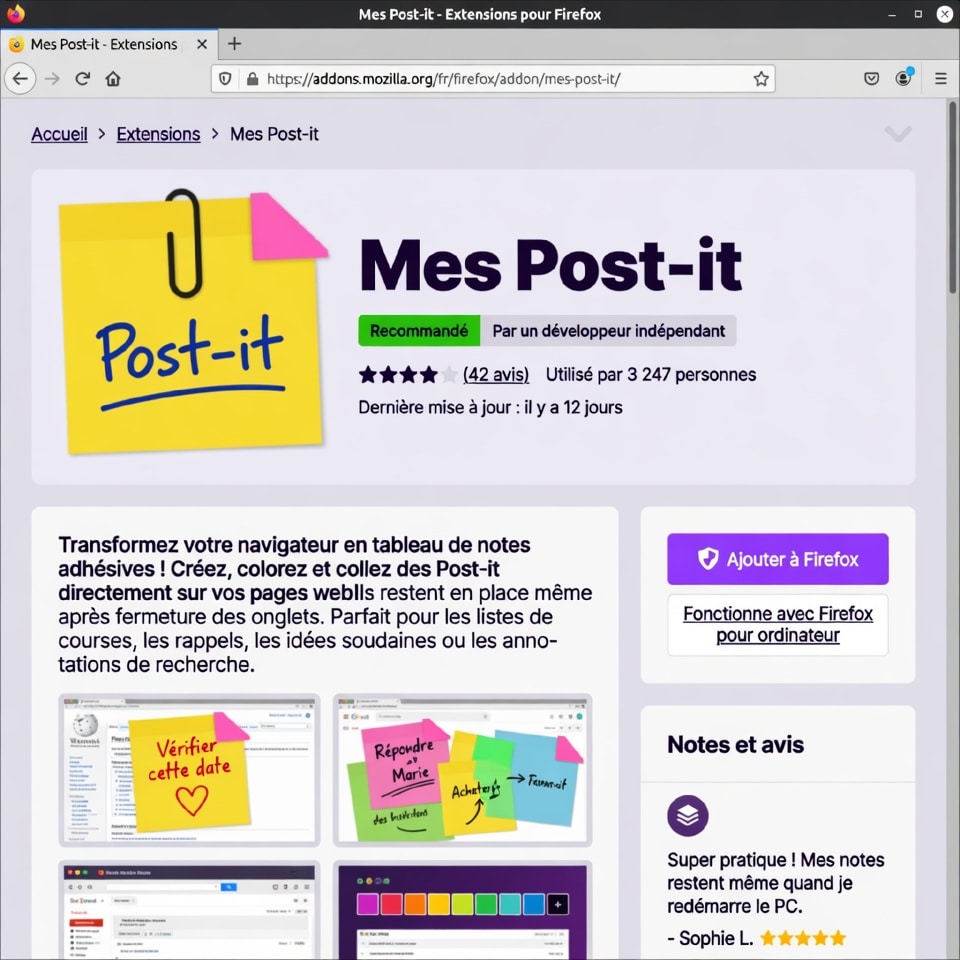 Mes Post-it : Capturez vos idées sans quitter votre écran 2 Mes Post-It