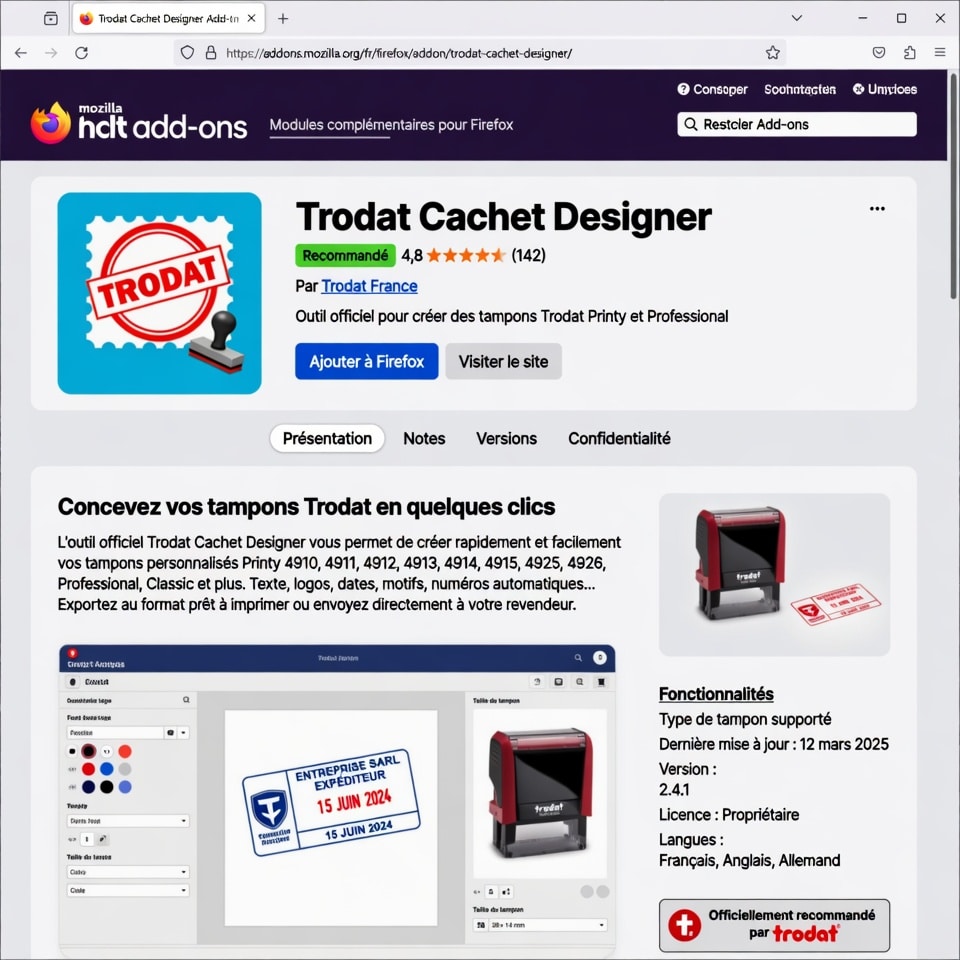 Trodat Cachet Designer : Créez vos empreintes parfaites en SVG 4 Trodat Cachet Designer