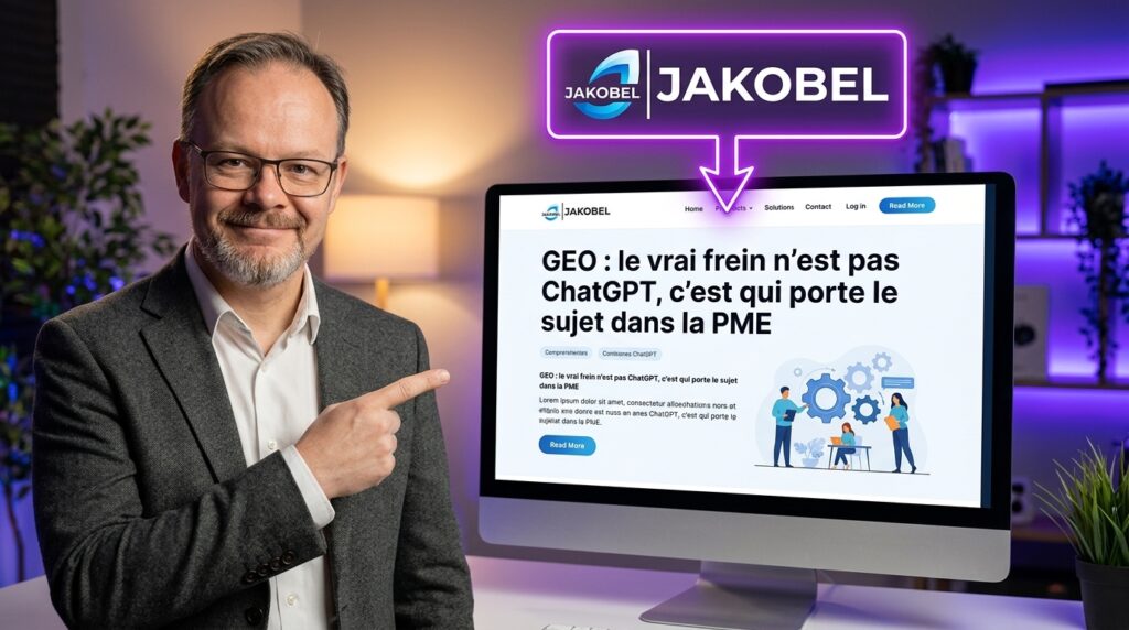 GEO : le vrai frein n’est pas ChatGPT, c’est qui porte le sujet dans la PME 3 GEO le vrai frein n’est pas ChatGPT c’est qui porte le sujet dans la PME